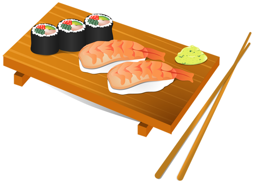 寿司料理ベクトル イラスト