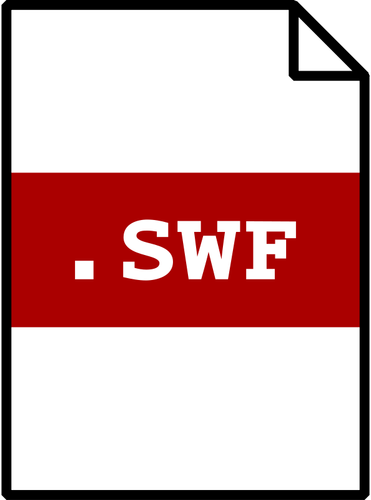Immagine vettoriale icona SWF