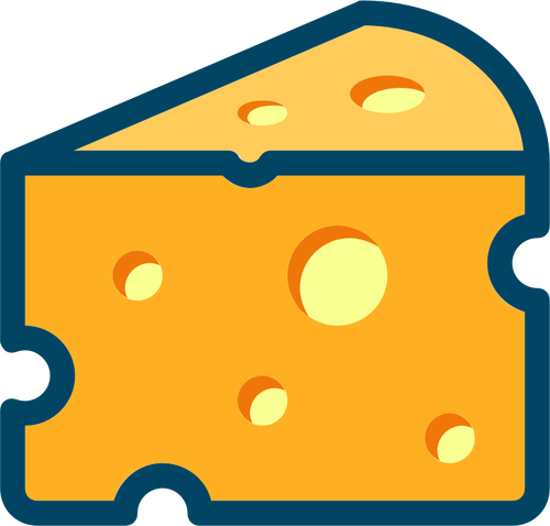 Swiss cheese vector image