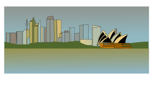 Vector image of Sydney skyline