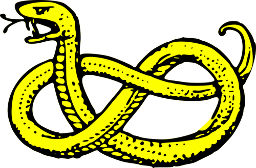Imágenes Prediseñadas vector serpiente amarilla