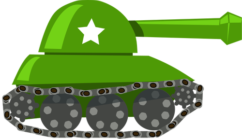 Cartoon-Tank-Vektor-Bild
