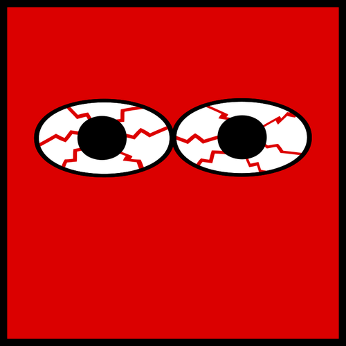 Blodsprängda ögon-vektorbild