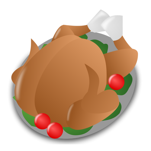 Icône de vecteur servant jour de Thanksgiving Turquie