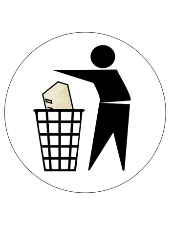Elektronisk avfall ikon