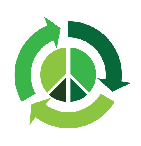 Eco vrede vector pictogram