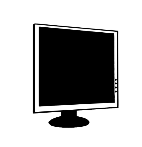 Gambar vektor LCD monitor