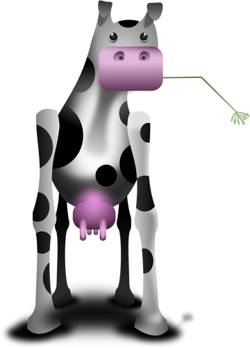 Ilustracja wektorowa dziwne krowa