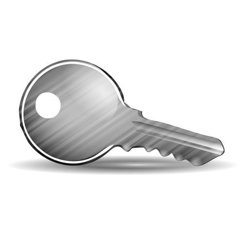 Błyszczący drzwi ilustracja klucz wektor