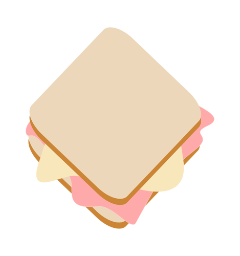 Skinka och ost toast