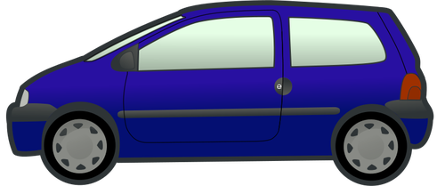 Синий автомобиль вектор