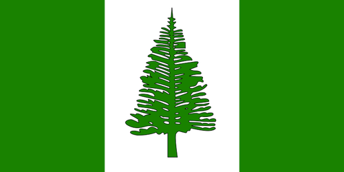 Norfolk Adası bayrağı vektör görüntü