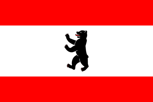 ベルリンのベクトル グラフィックスの旗