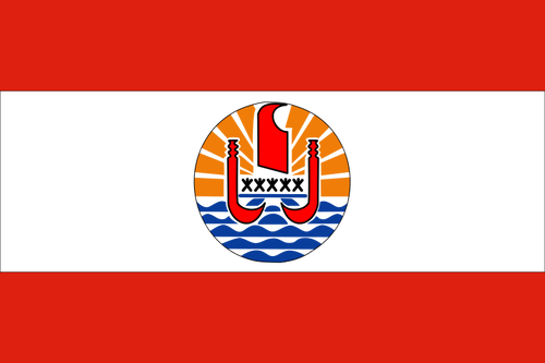 Flag of French Polynesia vector image