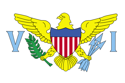 Bandeira das Ilhas Virgens ilustração em vetor