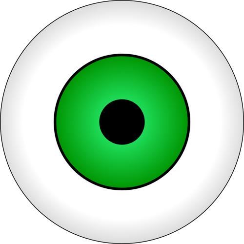 Ilustração vetorial da íris do olho verde