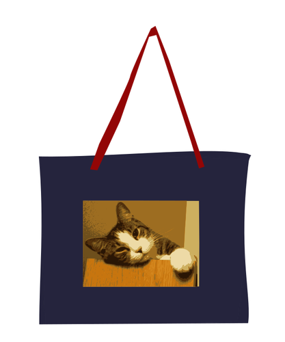 袋子与猫图片