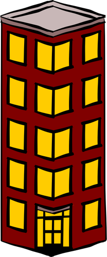 Clipart vectorial de slim separado torre