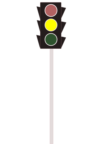 黄色交通灯图像