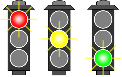 Trafik ışıkları seçimi vektör görüntü