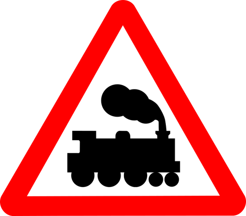 Train de signe de route