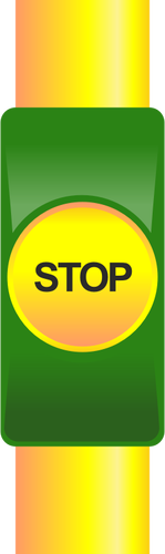 Transportes públicos parar botão desenho vetorial