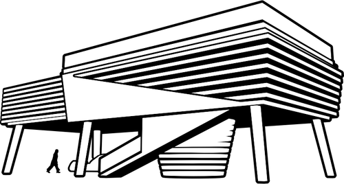 Ilustraţia vectorială de clădire modernă
