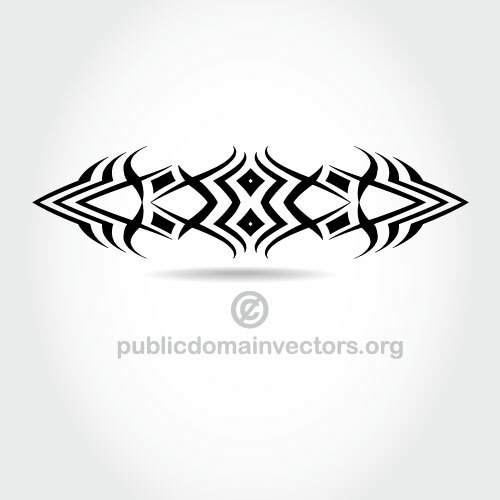 Simbol de vector tatuaj tribal