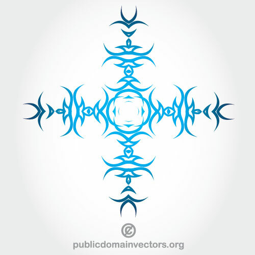 Tribal cross vector afbeelding