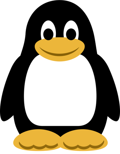 Penguin vektor fargebilde