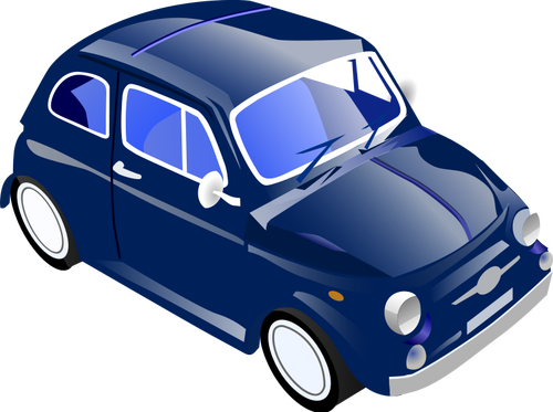 Fiat 500 vector graphics