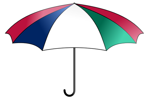 Vektorigrafiikka värikkäästä sateenvarjosta