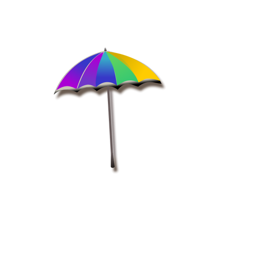 Sateenkaaren sateenvarjon vektorigrafiikka
