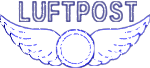 Luftpost letecké pošty razítko vektorové ilustrace
