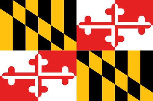 Flagga Maryland vektorbild