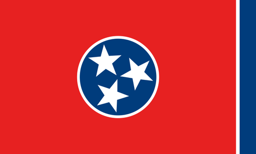 Vcetor-kuva Tennesseen lipusta