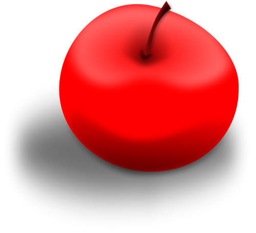 Rött äpple vektorbild