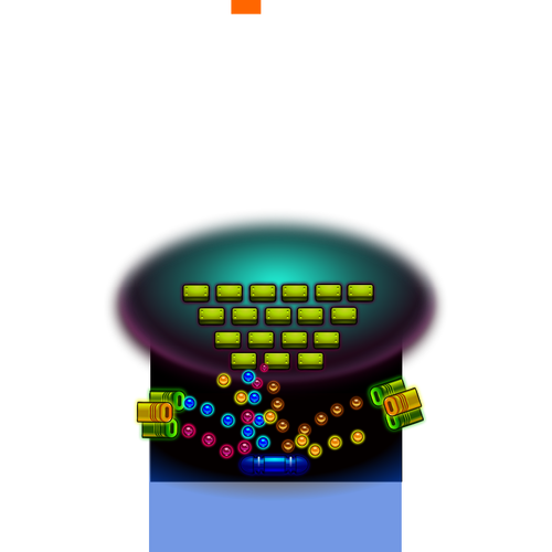 Vektor-Bild von Computer-Spiel Grafiken-shooter