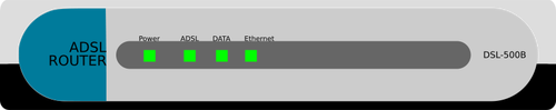Image de vecteur pour le routeur ADSL