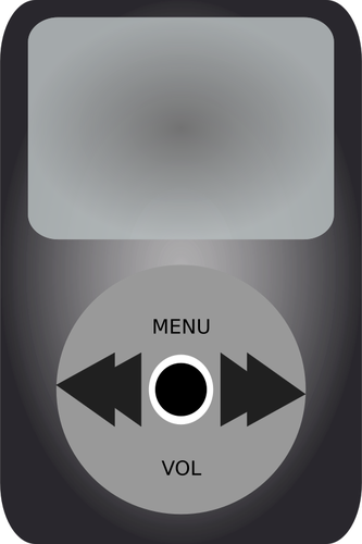 iPod media player vector illustration