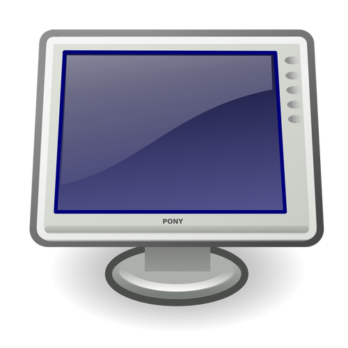 Tango video display icon vector image