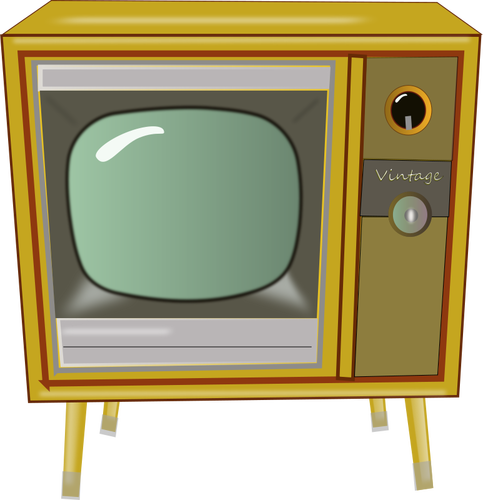 Vintage TV-Vektorgrafiken