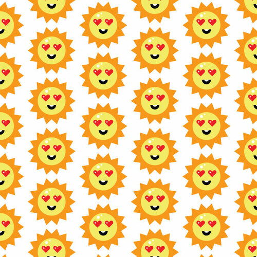 笑顔の太陽アイコン背景