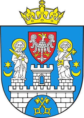 Vektor Zeichnung des Wappens der Stadt Posen