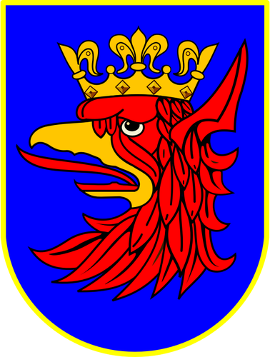 Vectorillustratie van wapenschild van Szczecin Stad