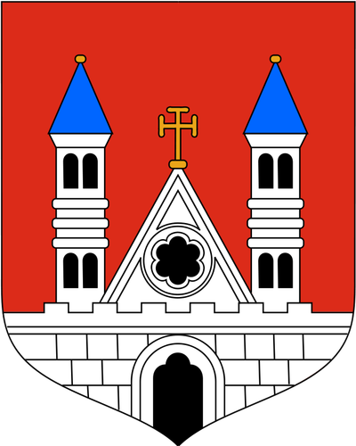 Vector escudo de la ciudad de Plock