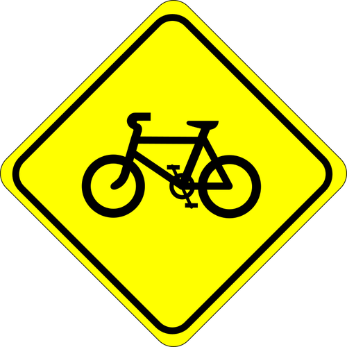 Vägskylt för cyklar