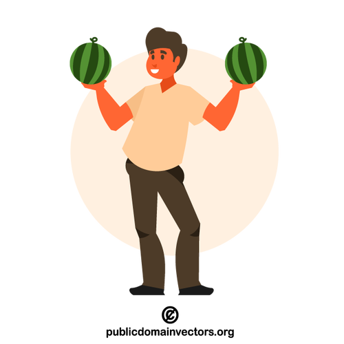 Wassermelonen-Verkäufer