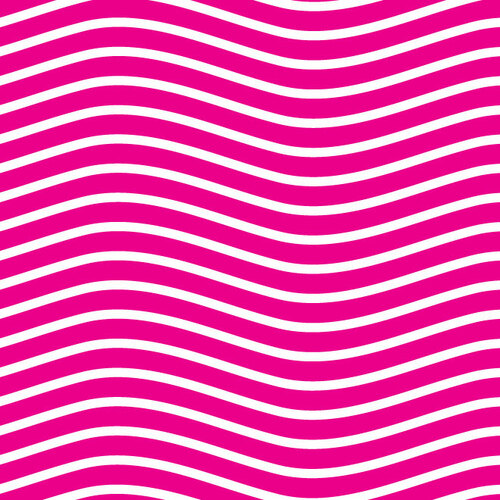 Gewellte weiße Linien auf rosa Hintergrund