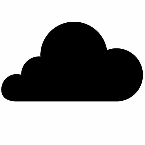 Oblačném počasí ikona